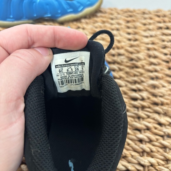 Nike Little Posite One Foamposite TD University Blue 723947-402 Little Boys 9C - Picture 8 of 11